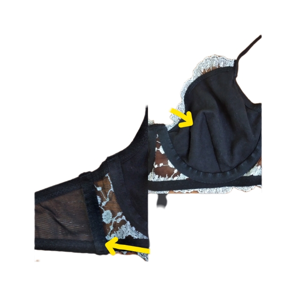 داخل سوتین آستر نخی