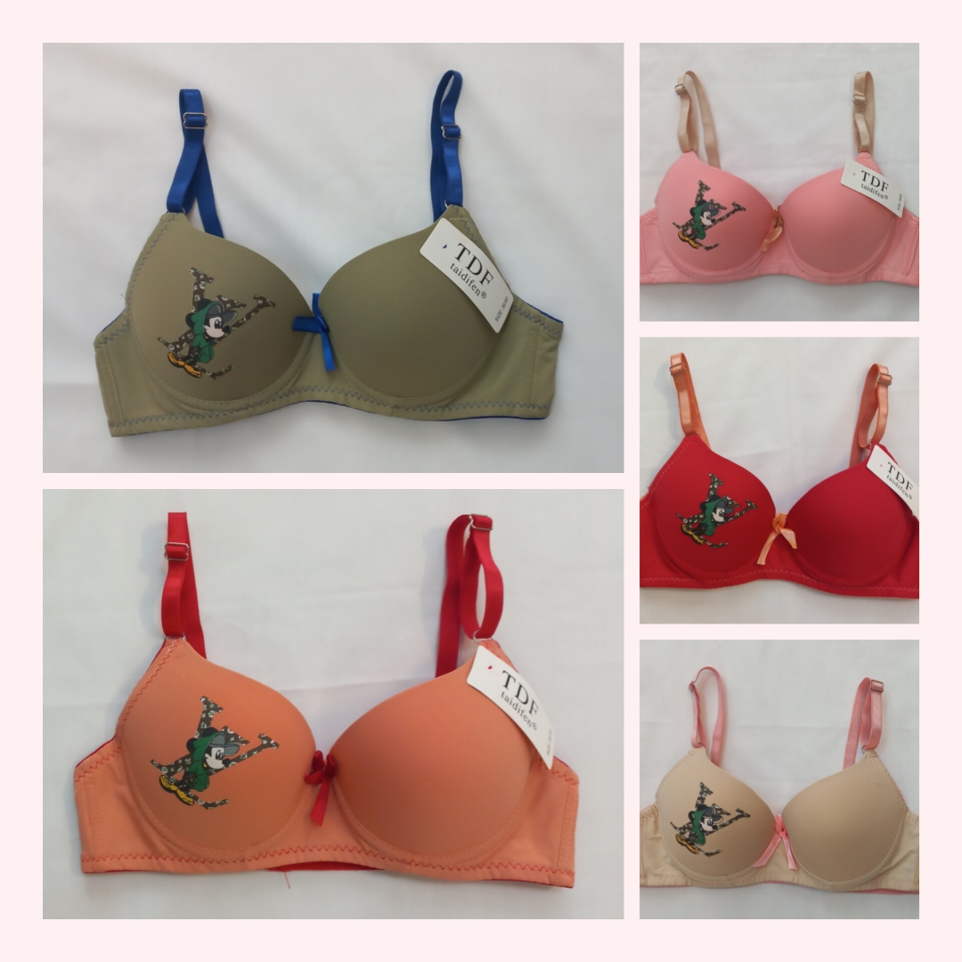 سوتین اسفنجی فنردار دخترانه