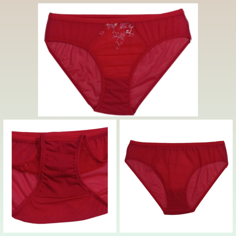 نمای جلو و پشت شورت و فاق نخی ۲لایه