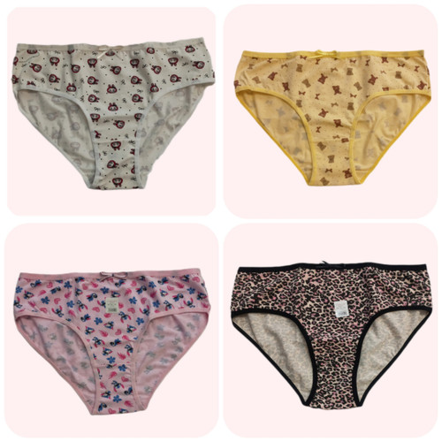 شورت شارلوت تمام نخ در ۴ طرح ورنگ ۲XL