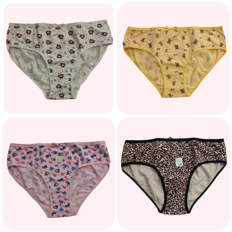 شورت شارلوت تمام نخ در ۴ طرح ورنگ ۲XL